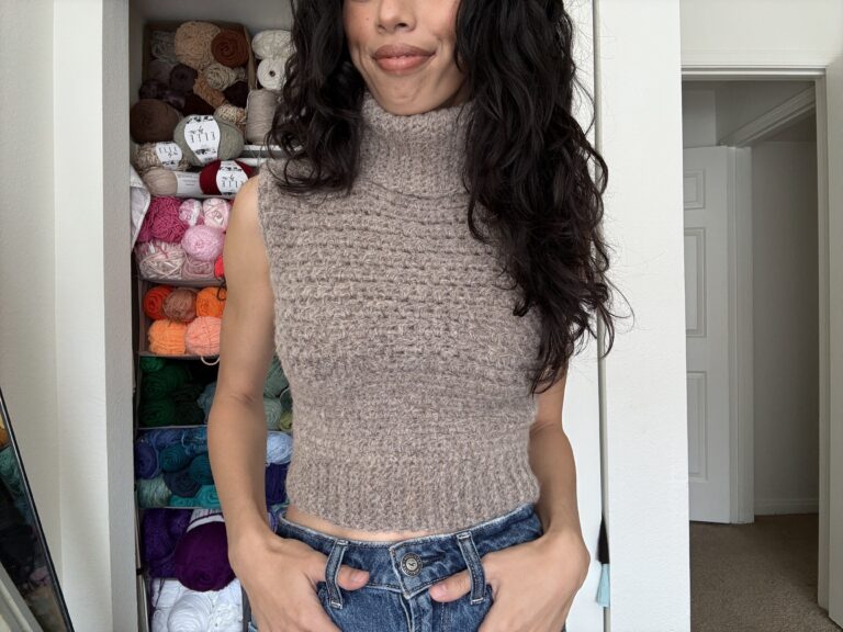 Easy Sleeveless Crochet Sweater Pattern